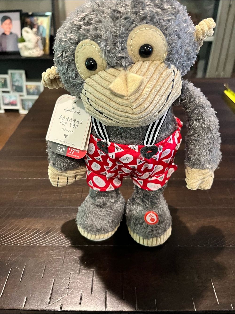Hallmark Bananas For You Singing Dancing Plush Monkey 12" Valentine's Day Love